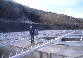 平成22年利島第3貯水池覆蓋更新